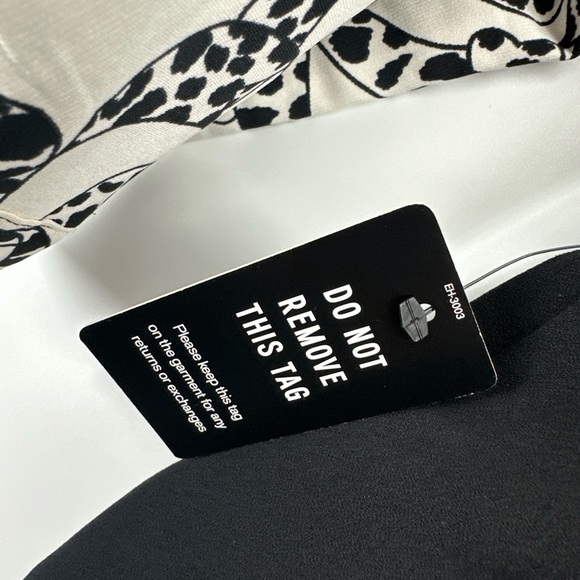 Express Printed Long Sleeve Portofino Shirt Jumpsuit - Size M $108 - Picture 9 of 10